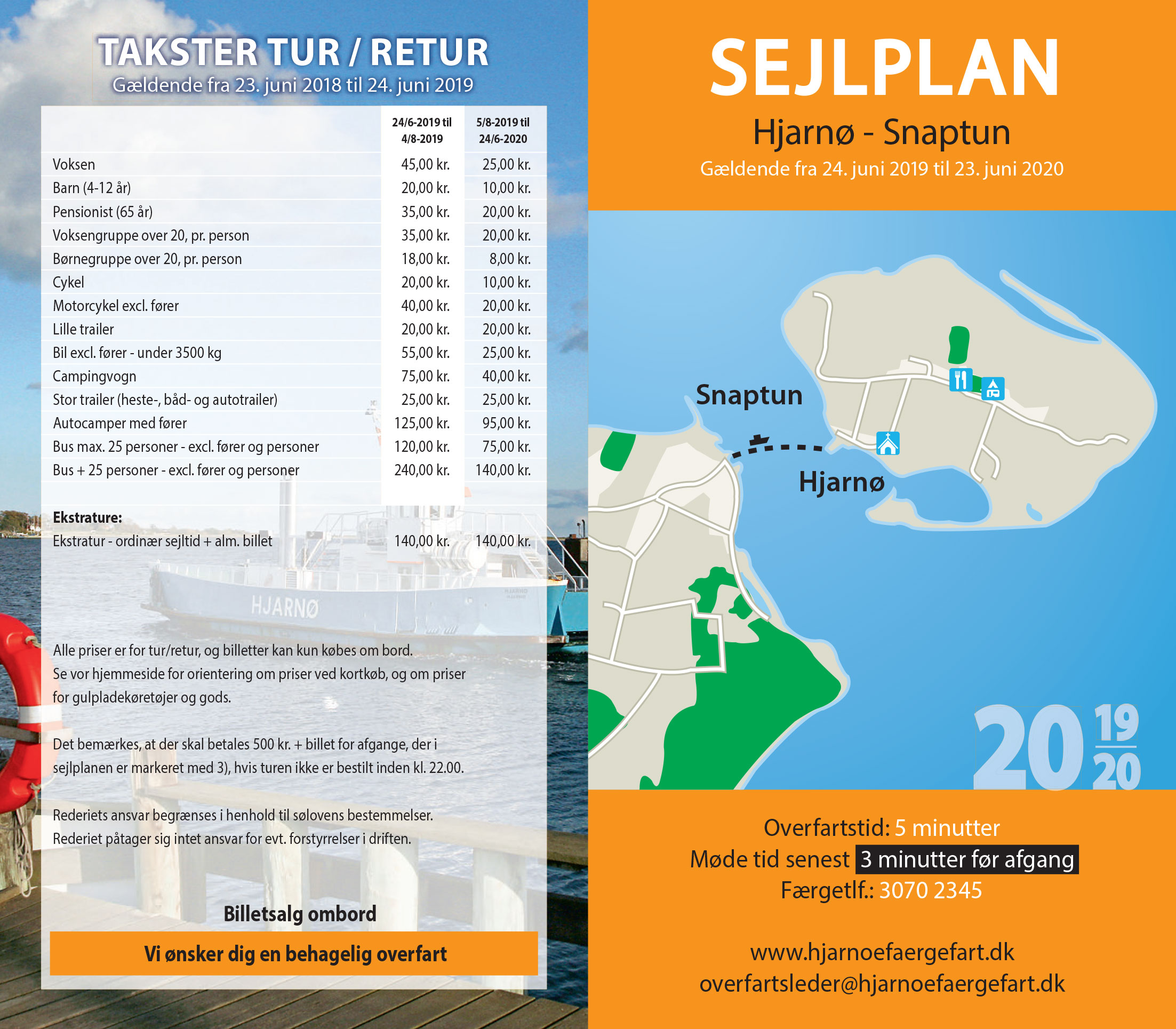 Sejlplan - Hjarnø.dk - En ø i Horsens fjord
