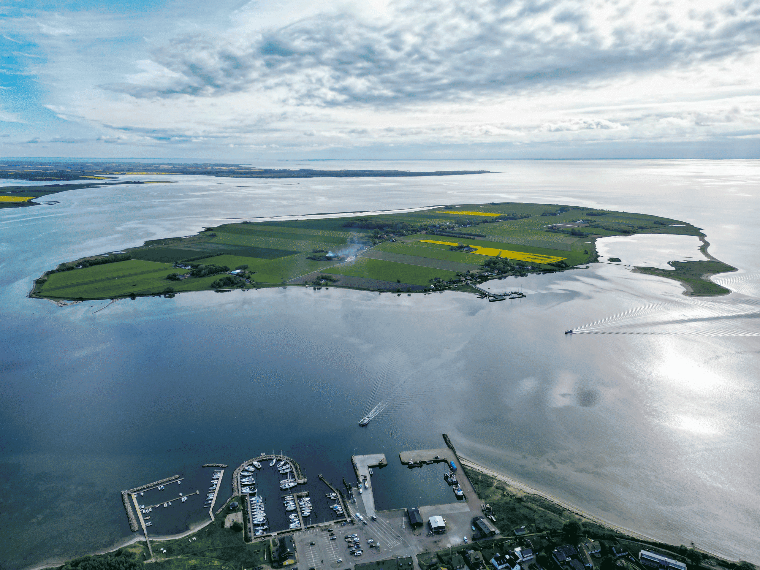 Hjarnø set fra oven